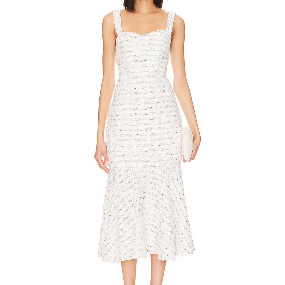 Misa Los Angeles Winter White Dress